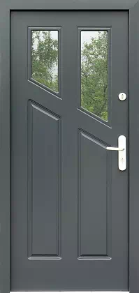 Drzwi zewnętrzne drewniane 573S2 antracyt