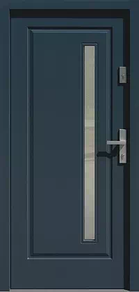 Drzwi zewnętrzne drewniane - 577,2 antracyt