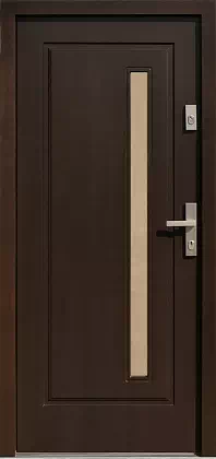 Drzwi zewnętrzne drewniane - 577,2 ciemny orzech