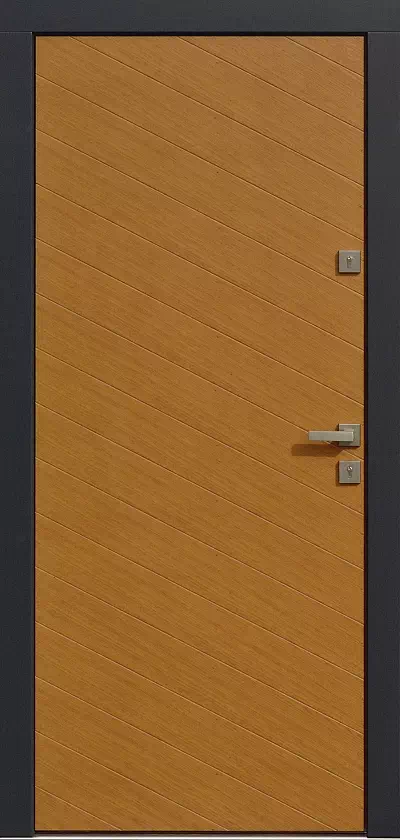 Drzwi zewnętrzne nowoczesne 432,1 złoty dab + antracyt