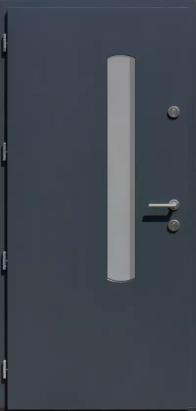 Drzwi zewnętrzne nowoczesne 446,11 szare