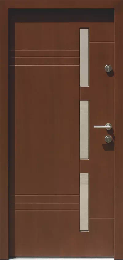 Drzwi zewnętrzne nowoczesne 470,1 orzech