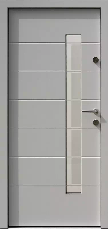 Drzwi zewnętrzne nowoczesne 476,1+ds1 białe