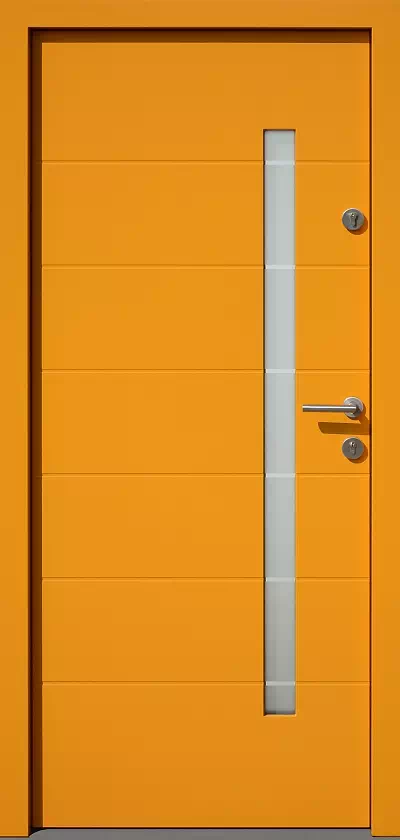 Drzwi zewnętrzne nowoczesne 476,3+ds11 zółte