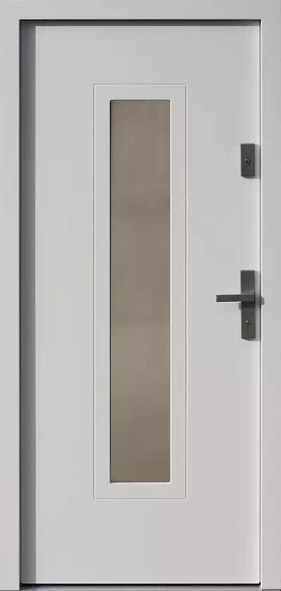 Drzwi zewnętrzne nowoczesne 499,21 białe