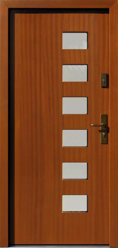Drzwi zewnętrzne nowoczesne 601,4 teak