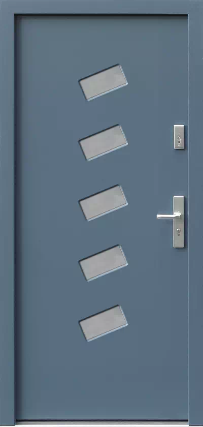 Drzwi zewnętrzne nowoczesne 612,1 grafitowe