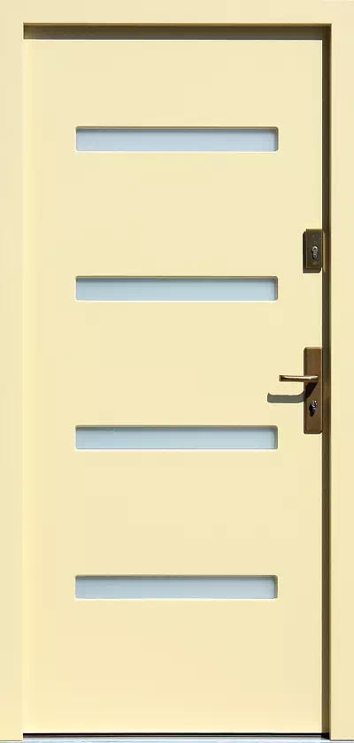 Drzwi zewnętrzne nowoczesne 631,2 kremowe