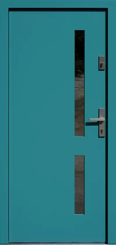 Drzwi zewnętrzne nowoczesne 684,3 niebieskie