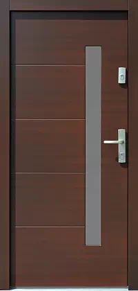Drzwi zewnętrzne nowoczesne - 417,13 teak