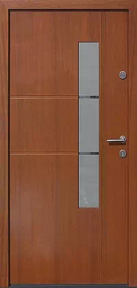 Drzwi zewnętrzne nowoczesne do domu 429,11+ds12 w kolorze tiama.