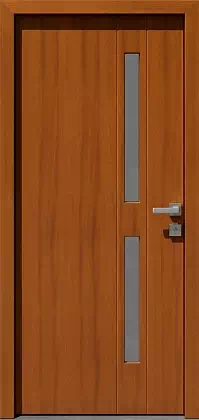 Drzwi zewnętrzne nowoczesne do domu 453,13 w kolorze złoty dąb.