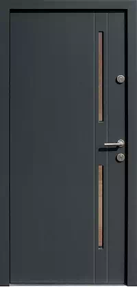 Drzwi zewnętrzne nowoczesne do domu 453,21 w kolorze antracyt.
