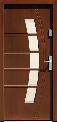 Drzwi zewnętrzne nowoczesne - 459,1 orzech