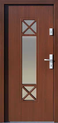 Drzwi zewnętrzne nowoczesne - 461,1 orzech