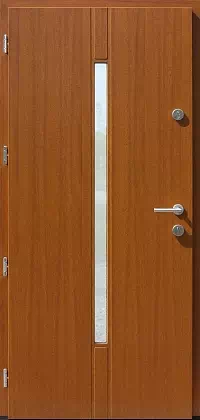 Drzwi zewnętrzne nowoczesne do domu wzór 464,11 w kolorze złoty dąb.