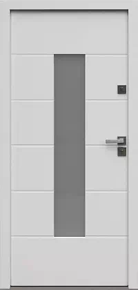 Drzwi zewnętrzne nowoczesne - 466,5 białe