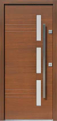 Drzwi zewnętrzne nowoczesne - 470,2 orzech