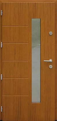 Drzwi zewnętrzne nowoczesne - 471,11 złoty dąb