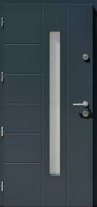 Drzwi zewnętrzne nowoczesne - 475,14 antracyt