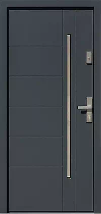 Drzwi zewnętrzne nowoczesne do domu 475,15 w kolorze antracyt.