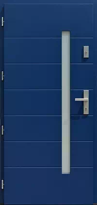 Drzwi zewnętrzne nowoczesne 476,3 niebieskie