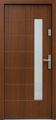 Drzwi zewnętrzne nowoczesne do domu 478,1 w kolorze antracyt.