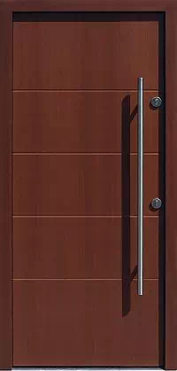 Drzwi zewnętrzne nowoczesne - 490,12 orzech