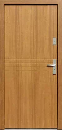 Drzwi zewnętrzne nowoczesne do domu 490,4 w kolorze złoty dąb.