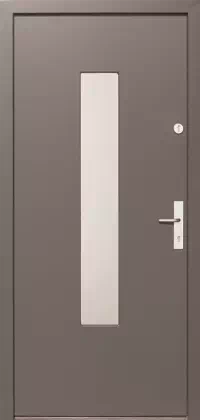 Drzwi zewnętrzne nowoczesne do domu 638,1 w kolorze szare.