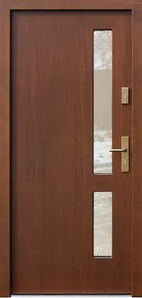 Drzwi zewnętrzne nowoczesne - 684,2 orzech