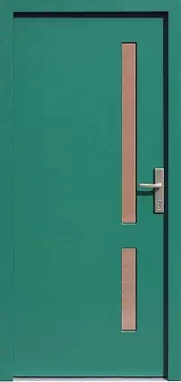 Drzwi zewnętrzne nowoczesne 684,3 zielone