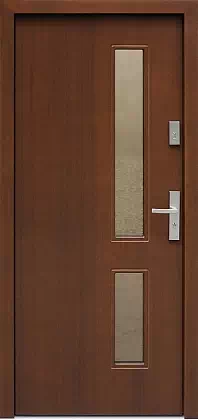Drzwi zewnętrzne nowoczesne - 684,4 orzech