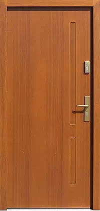 Drzwi zewnętrzne nowoczesne do domu 684,6 w kolorze ciemny dąb.