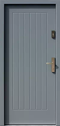 Drzwi zewnętrzne nowoczesne do domu wzór 688,2 w kolorze szare.