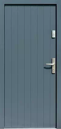 Drzwi zewnętrzne nowoczesne do domu wzór 689,7 w kolorze antracyt.