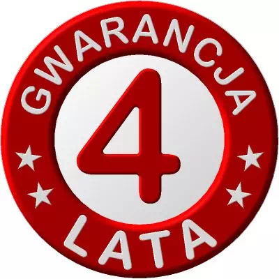 Logotyp - 4 lata gwarancji na drzwi zewnętrzne