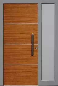 Ościeżnica drzwi zewnętrznych produkcji AFB ze słupkami i poprzeczką poszerzonymi o 3,5 cm.